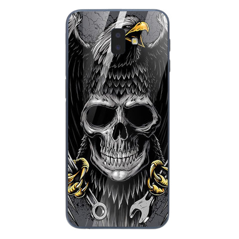 Eagle Tempered Glass Phone Case for Samsung Galaxy J6 Plus