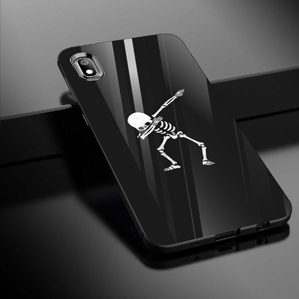 Halloween Skull Tempered Glass Phone Case for Samsung Galaxy A10