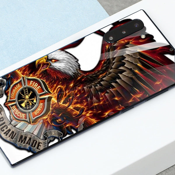 Eagle Tempered Glass Phone Case for Samsung Galaxy Note 10
