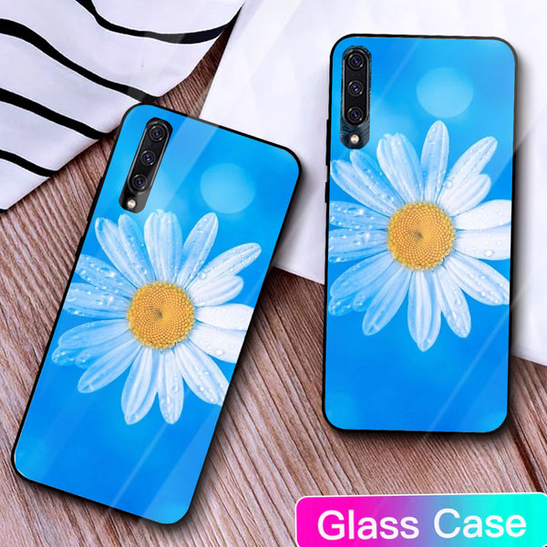 Beautiful Flowers Tempered Glass Phone Case for Samsung Galaxy A50S