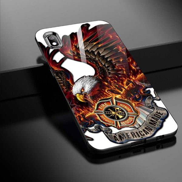 Eagle Tempered Glass Phone Case for Samsung Galaxy A10