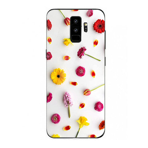 Beautiful Flowers Tempered Glass Phone Case for Samsung Galaxy S9 Plus