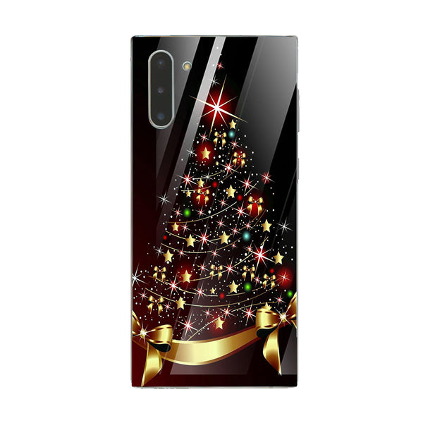 Merry Chrismas Tempered Glass Phone Case for Samsung Galaxy Note 10