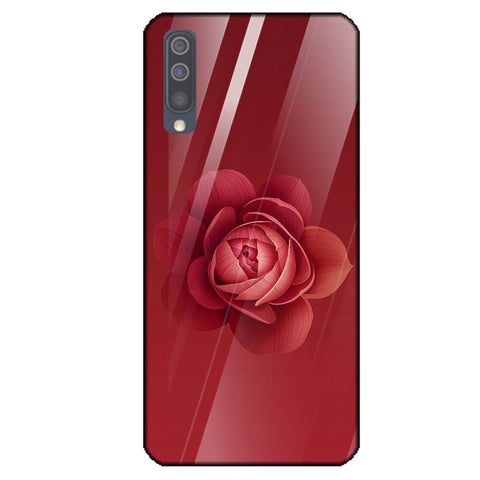 Beautiful Flowers Tempered Glass Phone Case for Samsung Galaxy A50S