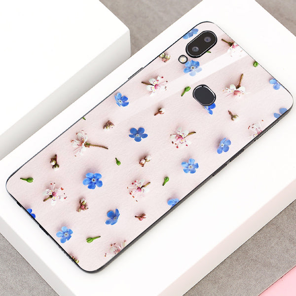 Beautiful Flowers Tempered Glass Phone Case for Samsung Galaxy A10S