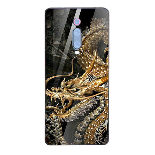 Dragon Tempered Glass Phone Case for Xiaomi Redmi K20