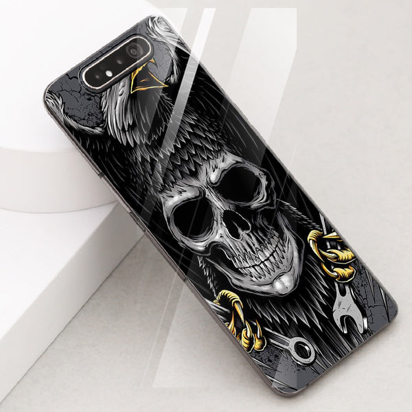 Eagle Tempered Glass Phone Case for Samsung Galaxy A80