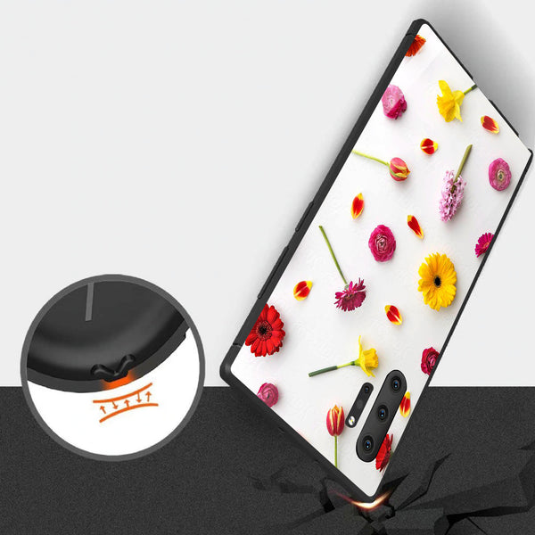 Beautiful Flowers Tempered Glass Phone Case for Samsung Galaxy Note 10 Plus