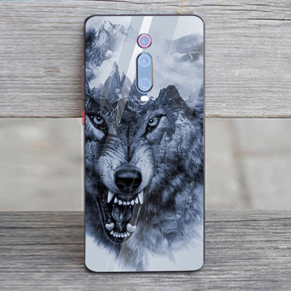 Wolf Eyes Tempered Glass Phone Case for Xiaomi Redmi K20