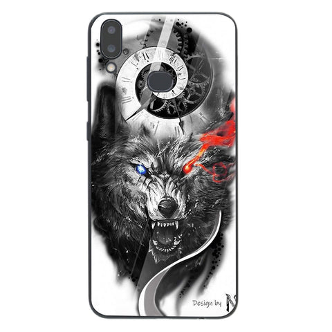 Wolf Eyes Tempered Glass Phone Case for Samsung Galaxy A10S