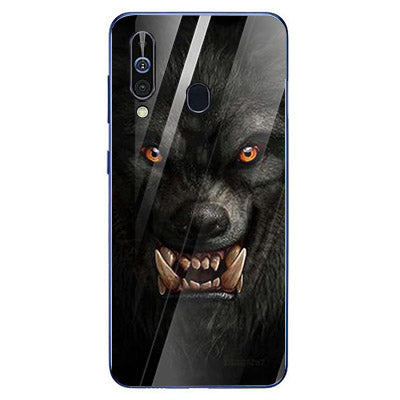 Wolf Eyes Tempered Glass Phone Case for Samsung Galaxy A60
