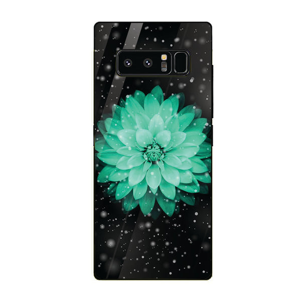 Beautiful Flowers Tempered Glass Phone Case for Samsung Galaxy Note 8