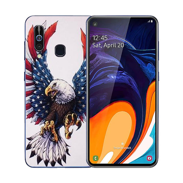 Eagle Tempered Glass Phone Case for Samsung Galaxy A60