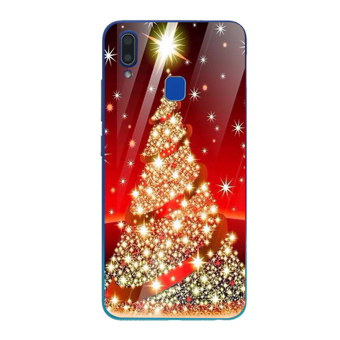 Merry Chrismas Tempered Glass Phone Case for Vivo Y91