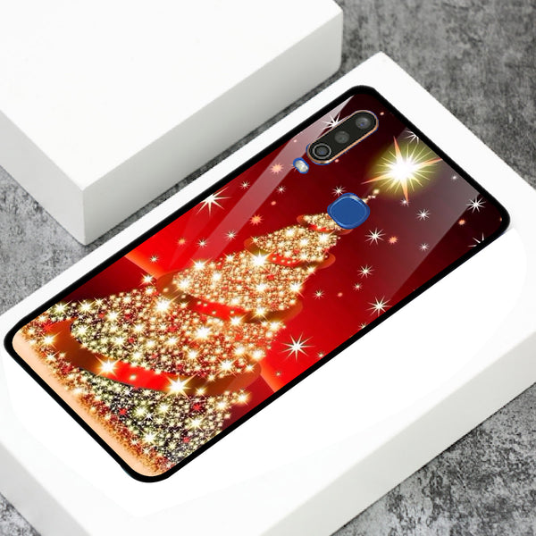 Merry Chrismas Tempered Glass Phone Case for Vivo Y17