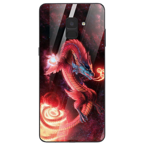 Dragon Tempered Glass Phone Case for Samsung Galaxy A8 Plus