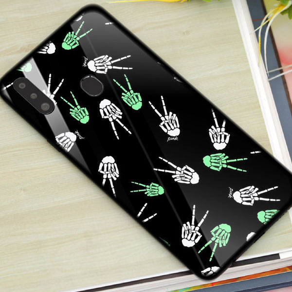 Halloween Skull Tempered Glass Phone Case for Samsung