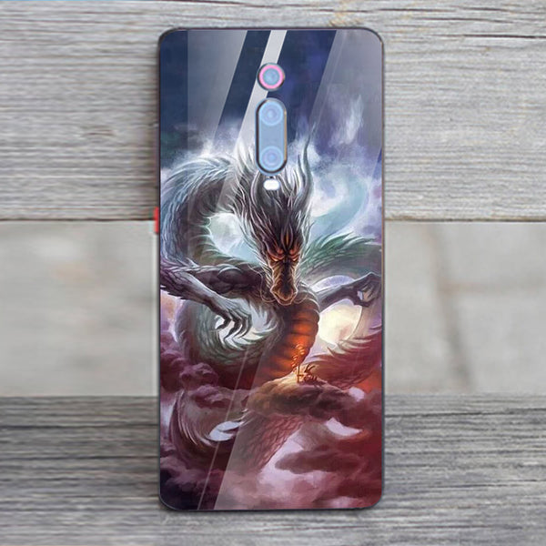 Dragon Tempered Glass Phone Case for Xiaomi Redmi K20