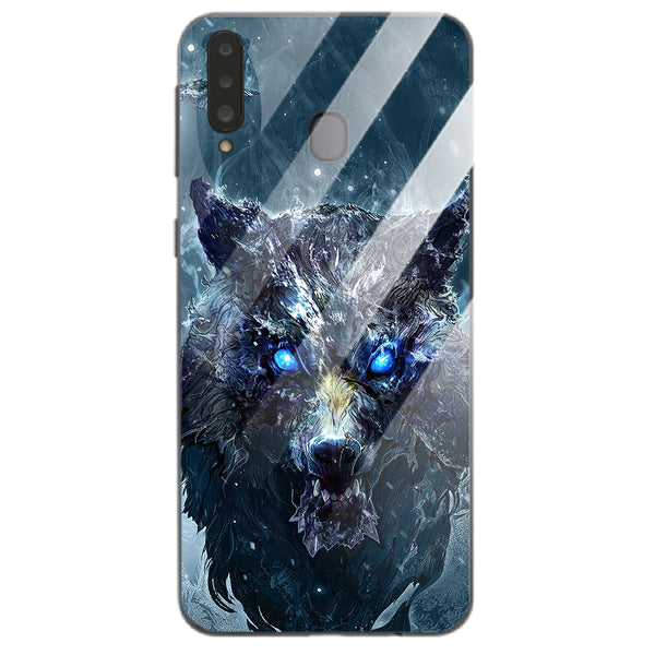 Wolf Eyes Tempered Glass Phone Case for Samsung