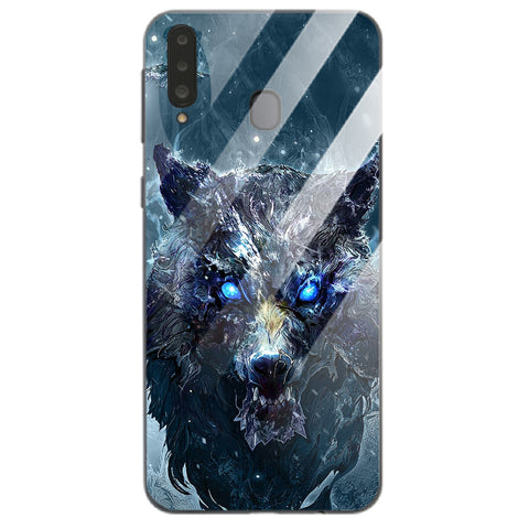 Wolf Eyes Tempered Glass Phone Case for Samsung