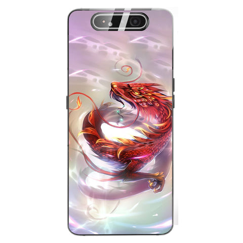Dragon Tempered Glass Phone Case for Samsung Galaxy A80