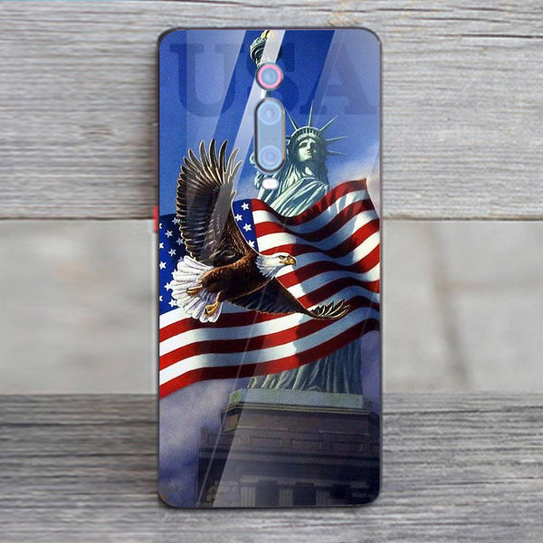Eagle Tempered Glass Phone Case for Xiaomi Redmi K20