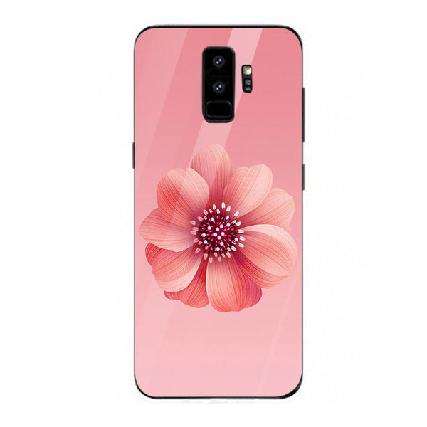 Beautiful Flowers Tempered Glass Phone Case for Samsung Galaxy S9 Plus