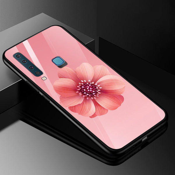 Beautiful Flowers Tempered Glass Phone Case for Samsung Galaxy A9 2018