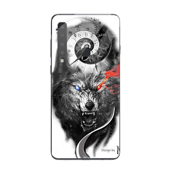 Wolf Eyes Tempered Glass Phone Case for Samsung Galaxy A9 2018