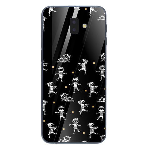 Halloween Skull Tempered Glass Phone Case for Samsung Galaxy J6 Plus