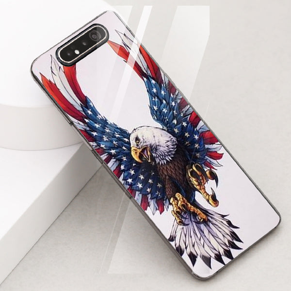 Eagle Tempered Glass Phone Case for Samsung Galaxy A80