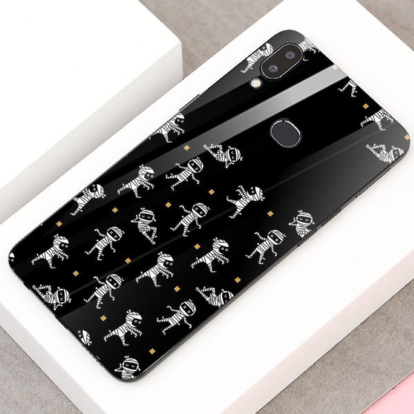 Halloween Skull Tempered Glass Phone Case for Samsung Galaxy A10S