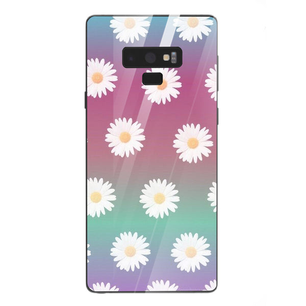 Beautiful Flowers Tempered Glass Phone Case for Samsung Galaxy Note 9