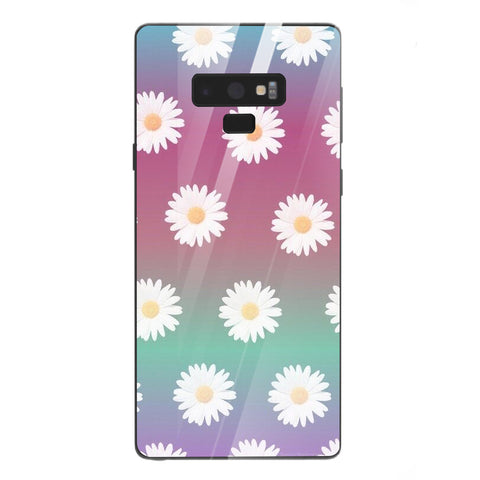 Beautiful Flowers Tempered Glass Phone Case for Samsung Galaxy Note 9