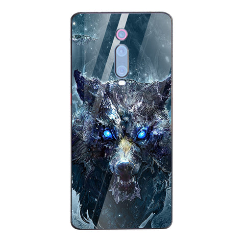 Wolf Eyes Tempered Glass Phone Case for Xiaomi Redmi K20