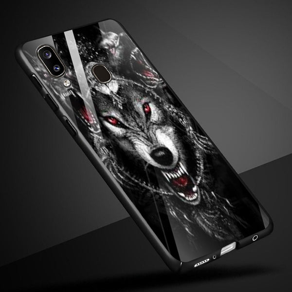 Wolf Eyes Tempered Glass Phone Case for Samsung Galaxy A30