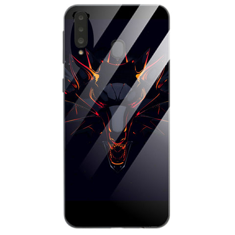 Wolf Eyes Tempered Glass Phone Case for Samsung