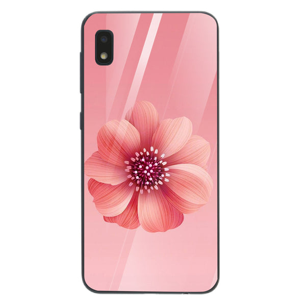 Beautiful Flowers Tempered Glass Phone Case for Samsung Galaxy A10
