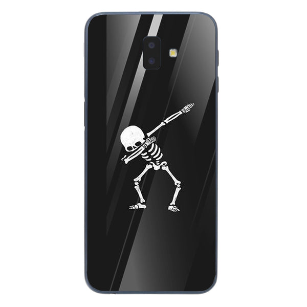 Halloween Skull Tempered Glass Phone Case for Samsung Galaxy J6 Plus