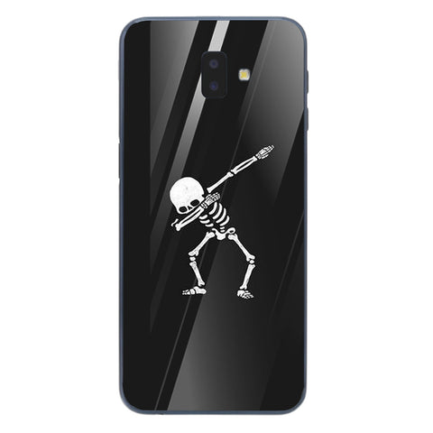 Halloween Skull Tempered Glass Phone Case for Samsung Galaxy J6 Plus