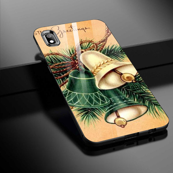 Merry Chrismas Tempered Glass Phone Case for Samsung Galaxy A10