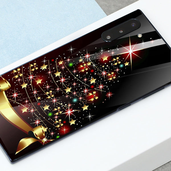 Merry Chrismas Tempered Glass Phone Case for Samsung Galaxy Note 10