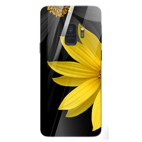Beautiful Flowers Tempered Glass Phone Case for Samsung Galaxy S9