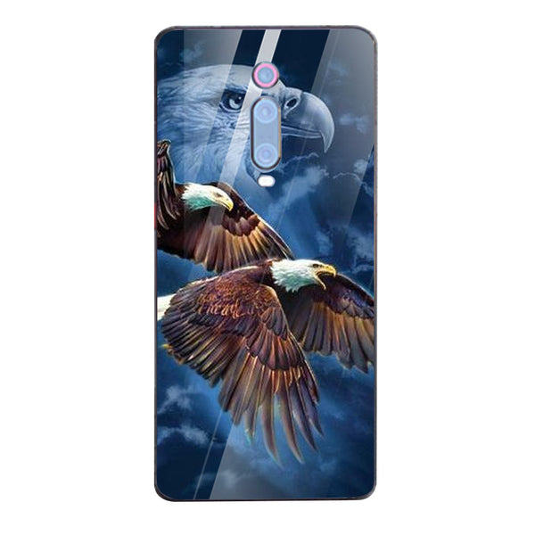 Eagle Tempered Glass Phone Case for Xiaomi Redmi K20