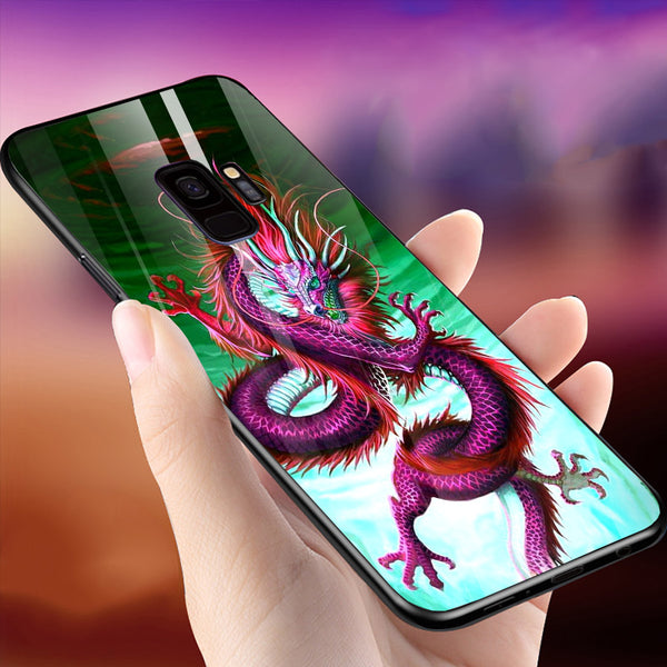 Dragon Tempered Glass Phone Case for Samsung Galaxy S9