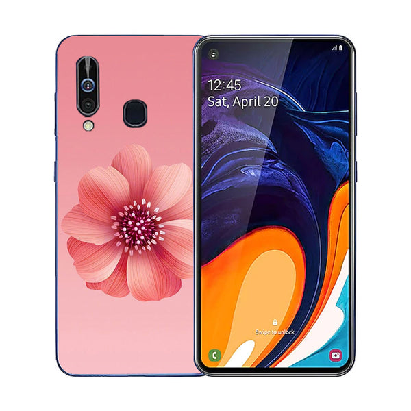 Beautiful Flowers Tempered Glass Phone Case for Samsung Galaxy A60