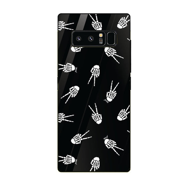 Halloween Skull Tempered Glass Phone Case for Samsung Galaxy Note 8