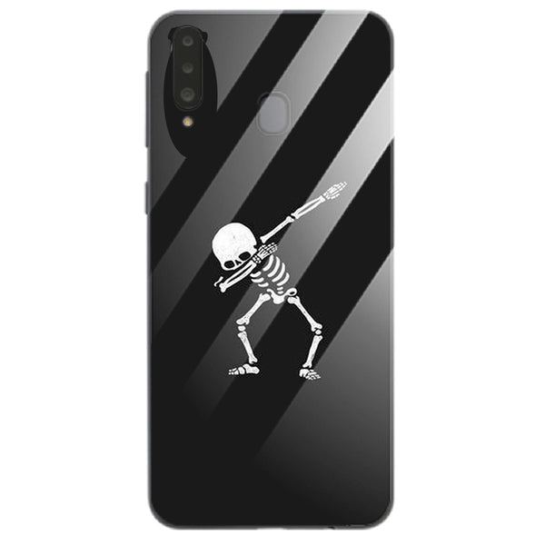 Halloween Skull Tempered Glass Phone Case for Samsung
