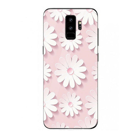 Beautiful Flowers Tempered Glass Phone Case for Samsung Galaxy S9 Plus