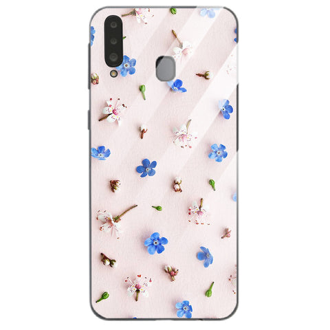 Beautiful Flowers Tempered Glass Phone Case for Samsung